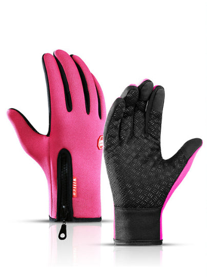 Winter Waterproof Sports Gloves With Fleece