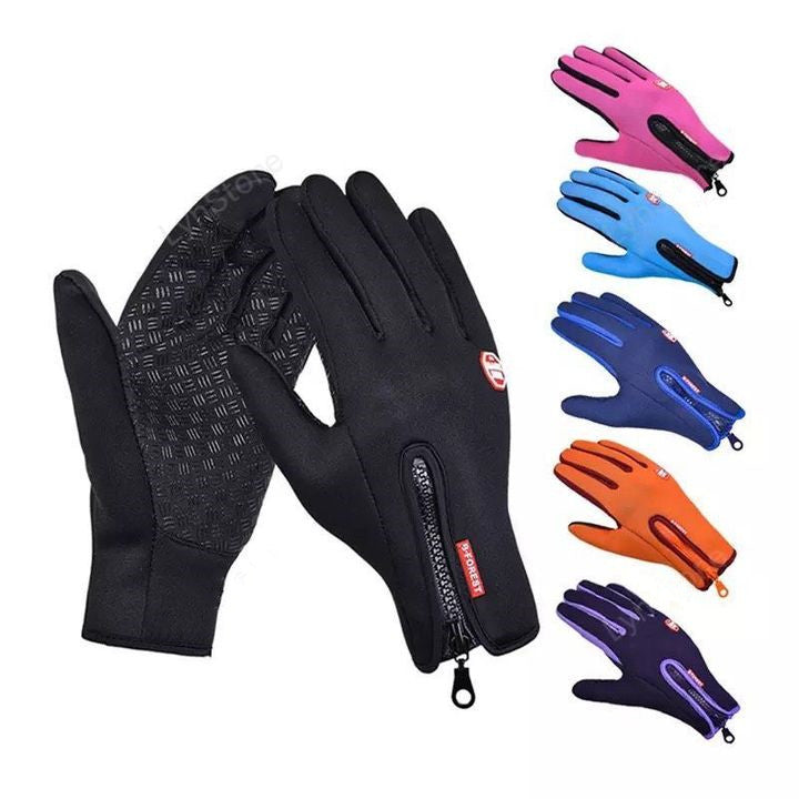 Winter Waterproof Sports Gloves With Fleece