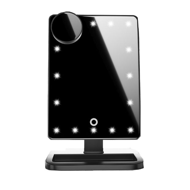 Touch Screen Makeup Mirror With 20 LED Light with Bluetooth Music