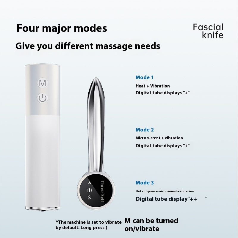 Electric Fascia Knife Vibration Body Massager Lifting Blade Comb Massage Tool