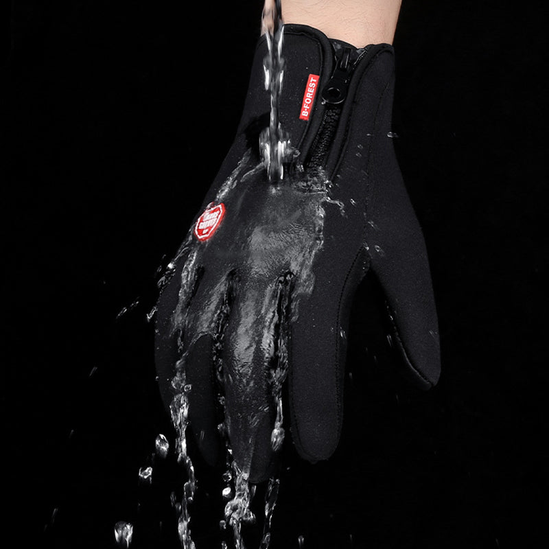 Winter Waterproof Sports Gloves With Fleece