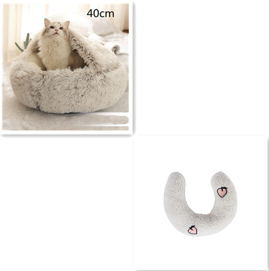 Pet Bed Winter Plush Warm Soft Long