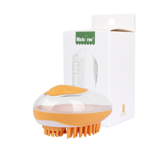 2-in-1 Pet SPA Massage Comb Silicone Cleaning Tool