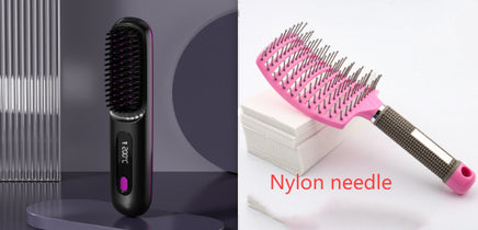 2 In 1 Straight Hair Comb Wireless Hair Straightener