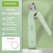 2 In 1 Pet Nail Clippers With Led Light Multifunction Trimmer
