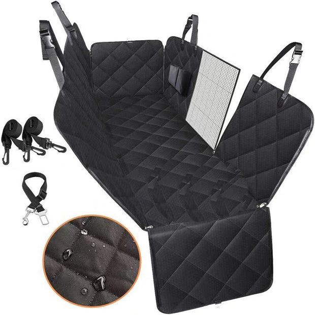 Dog Car Seat Cover Safety Mat With Zipper And Pocket For pets