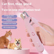 2 In 1 Pet Nail Clippers With Led Light Multifunction Trimmer