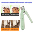 2 In 1 Pet Nail Clippers With Led Light Multifunction Trimmer