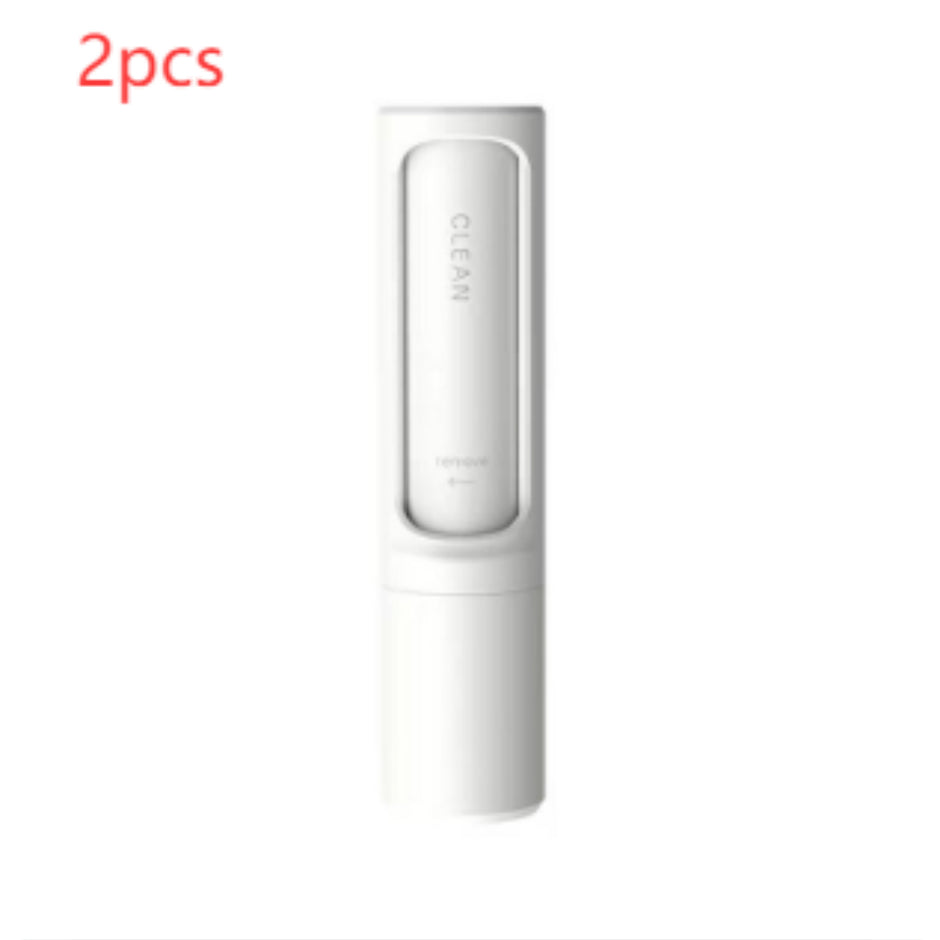 2-in-1 Herbruikbare Borstel voor het Verwijderen van Huisdierhaar / Pluisroller / Draagbaar, Effectief Zelfreinigend Hulpmiddel voor het Verwijderen van Katten- en Hondenhaar / Stofborstel