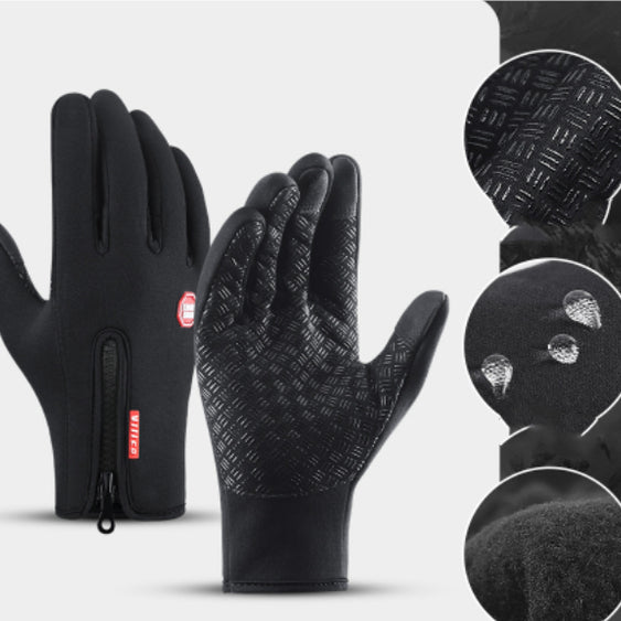 Winter Waterproof Sports Gloves With Fleece