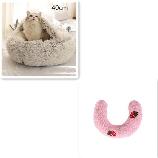 Pet Bed Winter Plush Warm Soft Long